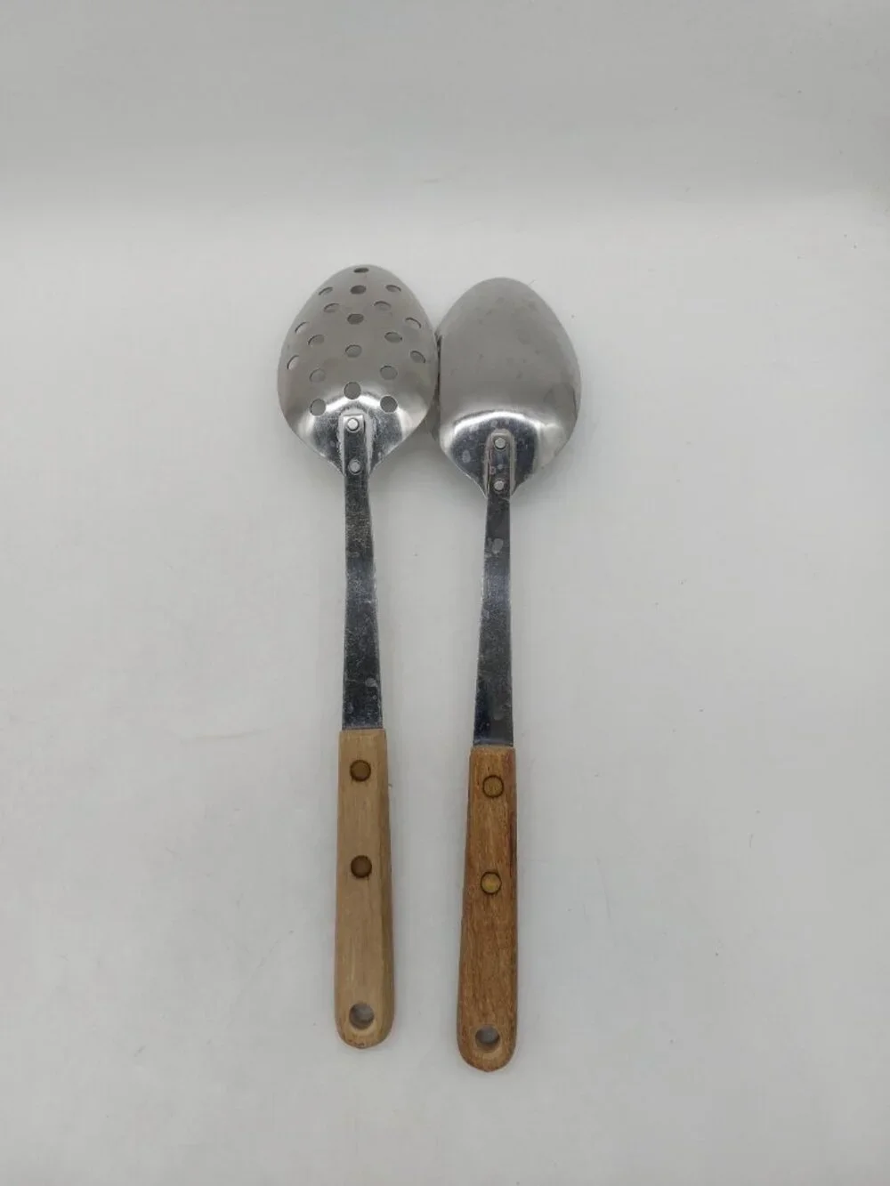 Robinson Knife CO USA Spoons Wood Handle 12